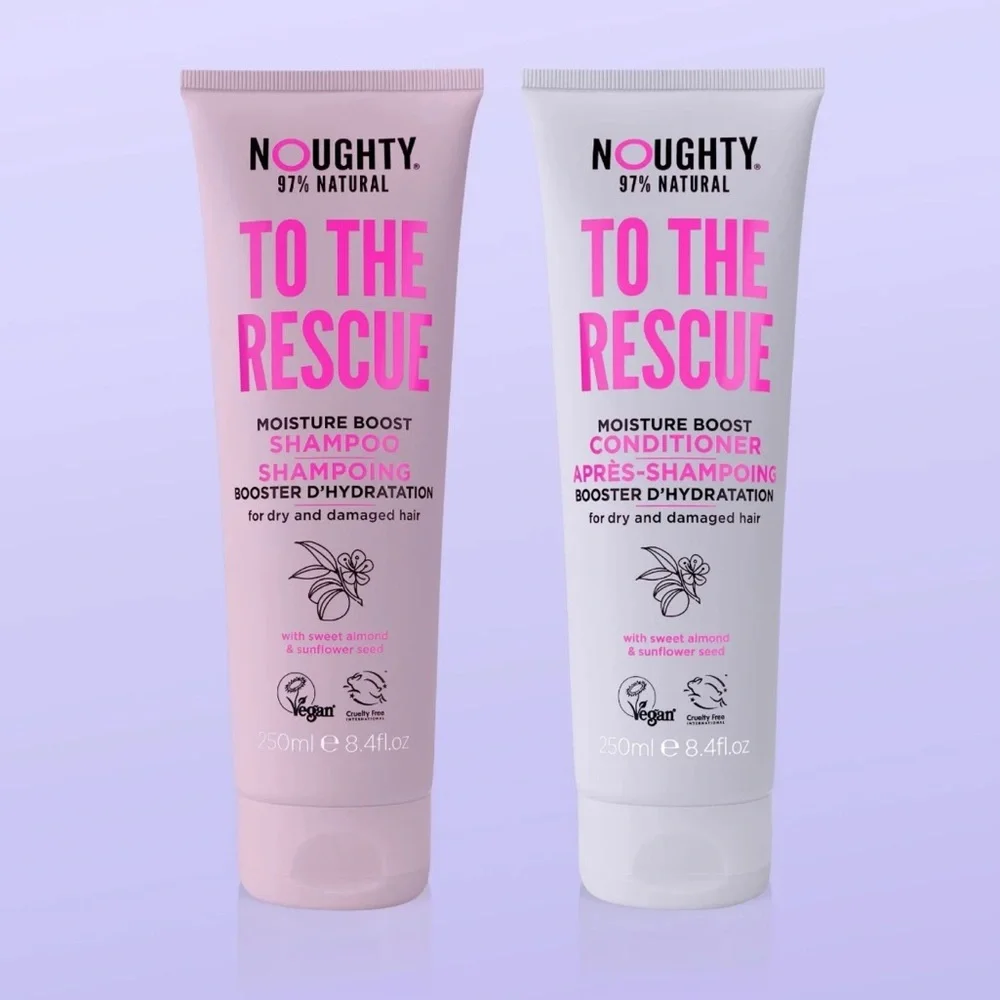 NOUGHTY TO THE RESCUE SHAMPOO & CONDITIONER DUO Set 8.4oz each $24 NIP